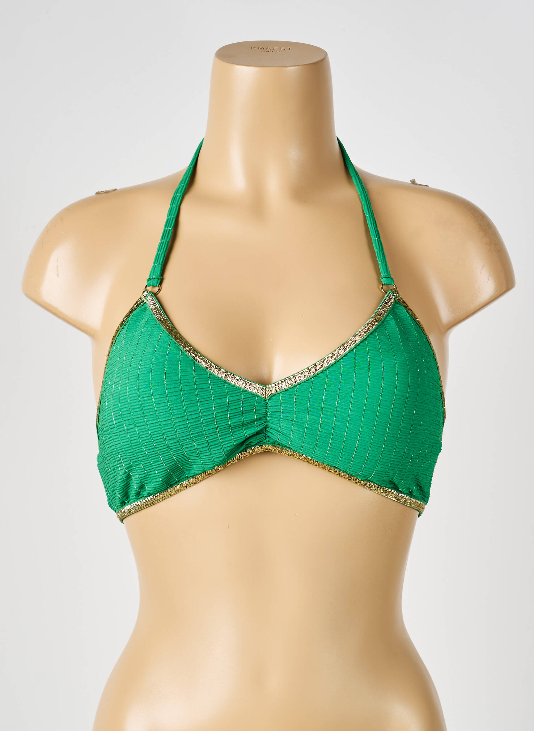Sutien de costum de baie elasticitate sutien cu susținere înaltă și burete detașabil verde LA NOUVELLE femeie