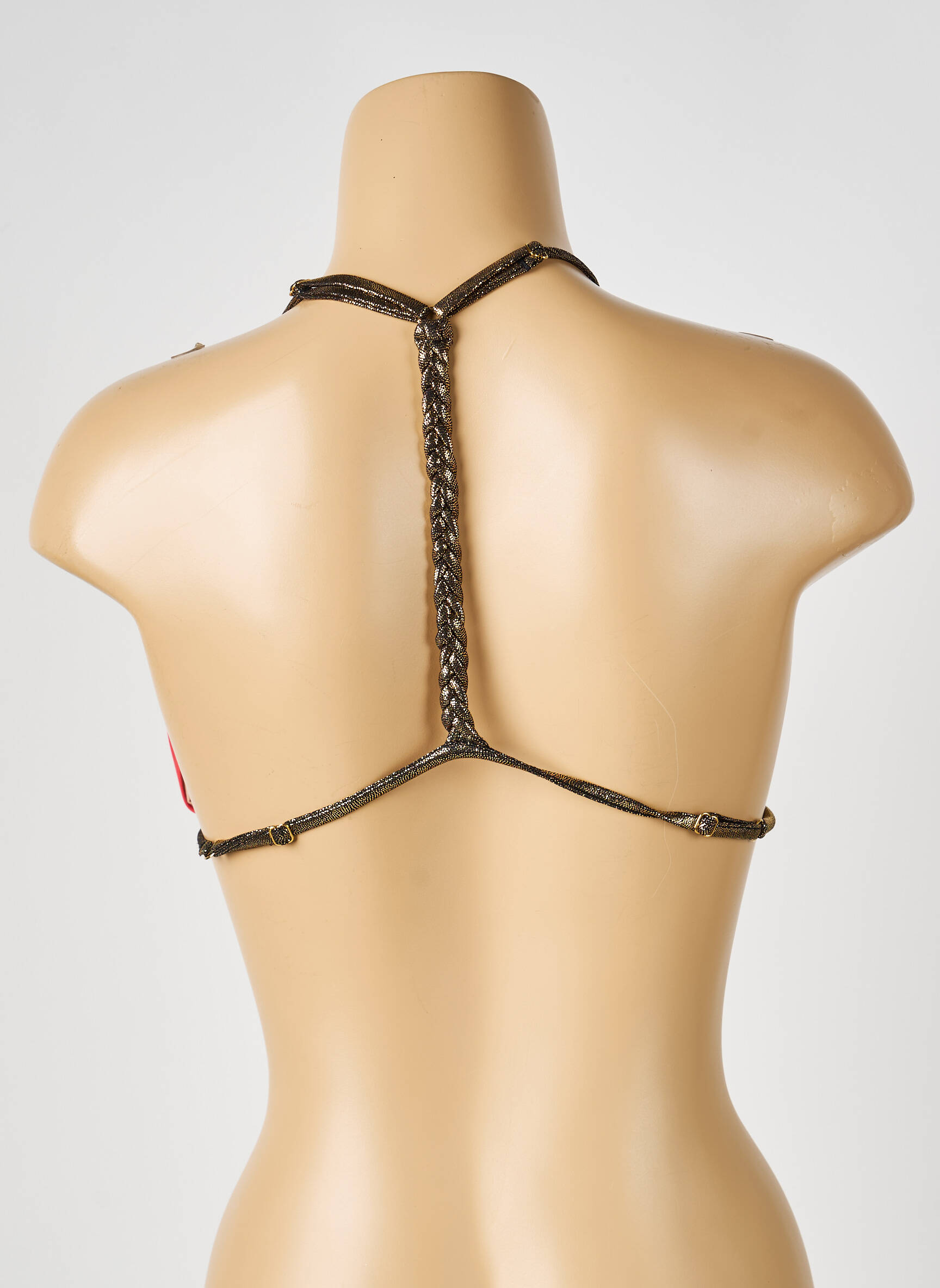 Sutien de costum de baie elasticitate sutien balconet cu decolteu înalt portocalie BELIZA femeie