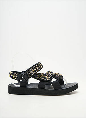 Sandale/pantofi decupați vârf deschis toc plat până la 3 cm negru ARIZONA LOVE femeie