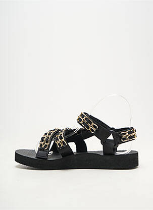 Sandale/pantofi decupați vârf deschis toc plat până la 3 cm negru ARIZONA LOVE femeie