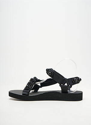 Sandale/pantofi decupați vârf deschis toc plat până la 3 cm negru ARIZONA LOVE femeie