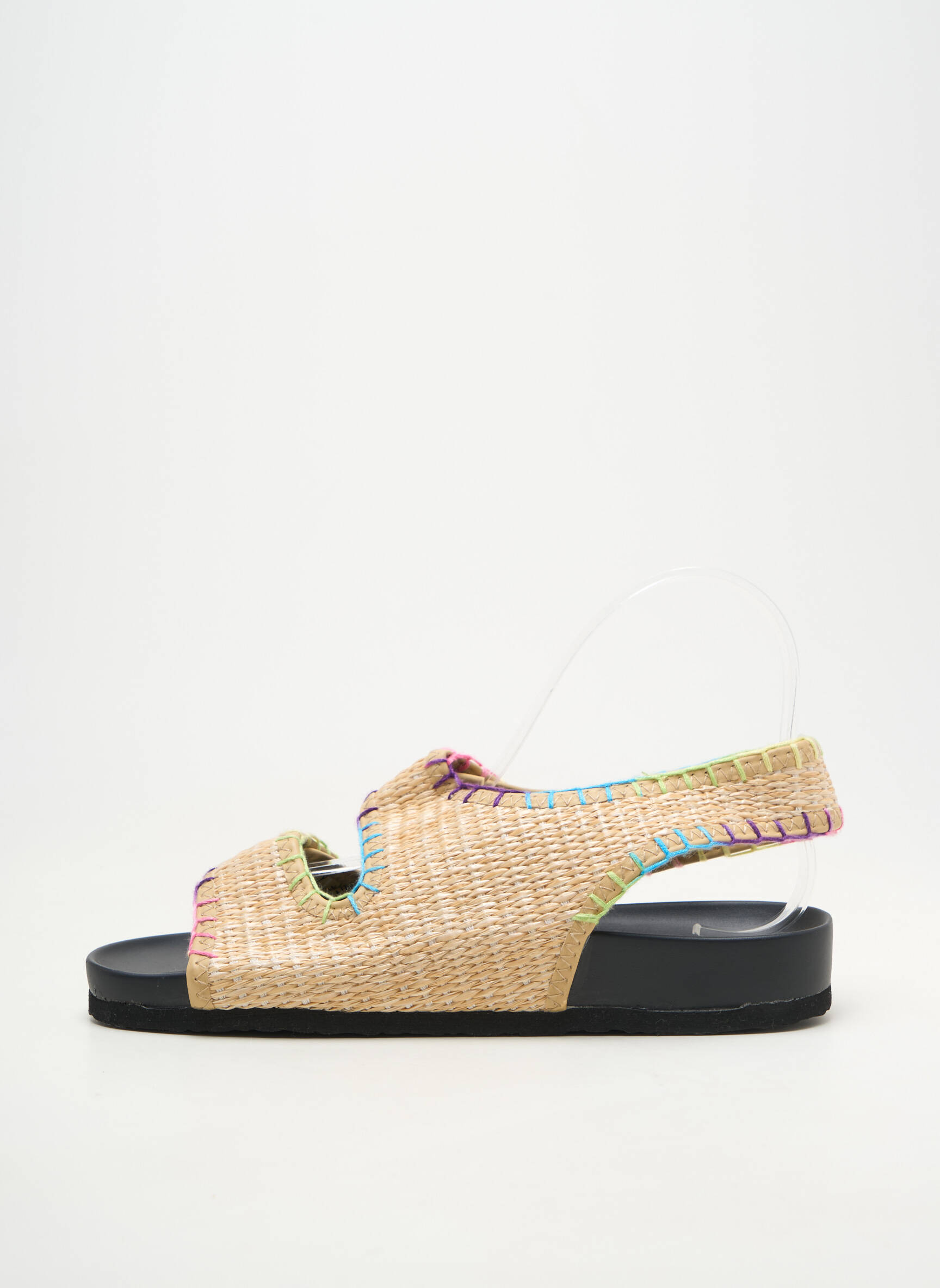 Sandale/pantofi decupați vârf deschis toc plat până la 3 cm bej ARIZONA LOVE femeie