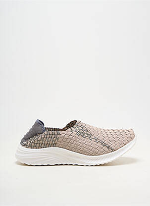 Adidași vârf rotund toc plat până la 3 cm bej ROCK SPRING femeie
