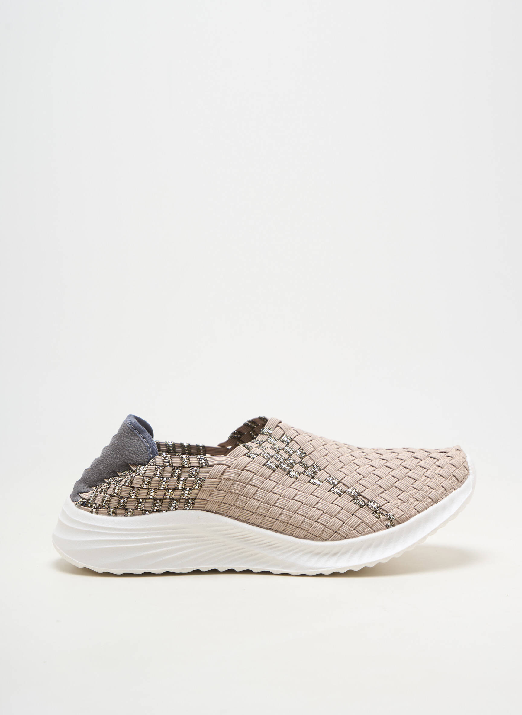 Adidași vârf rotund toc plat până la 3 cm bej ROCK SPRING femeie