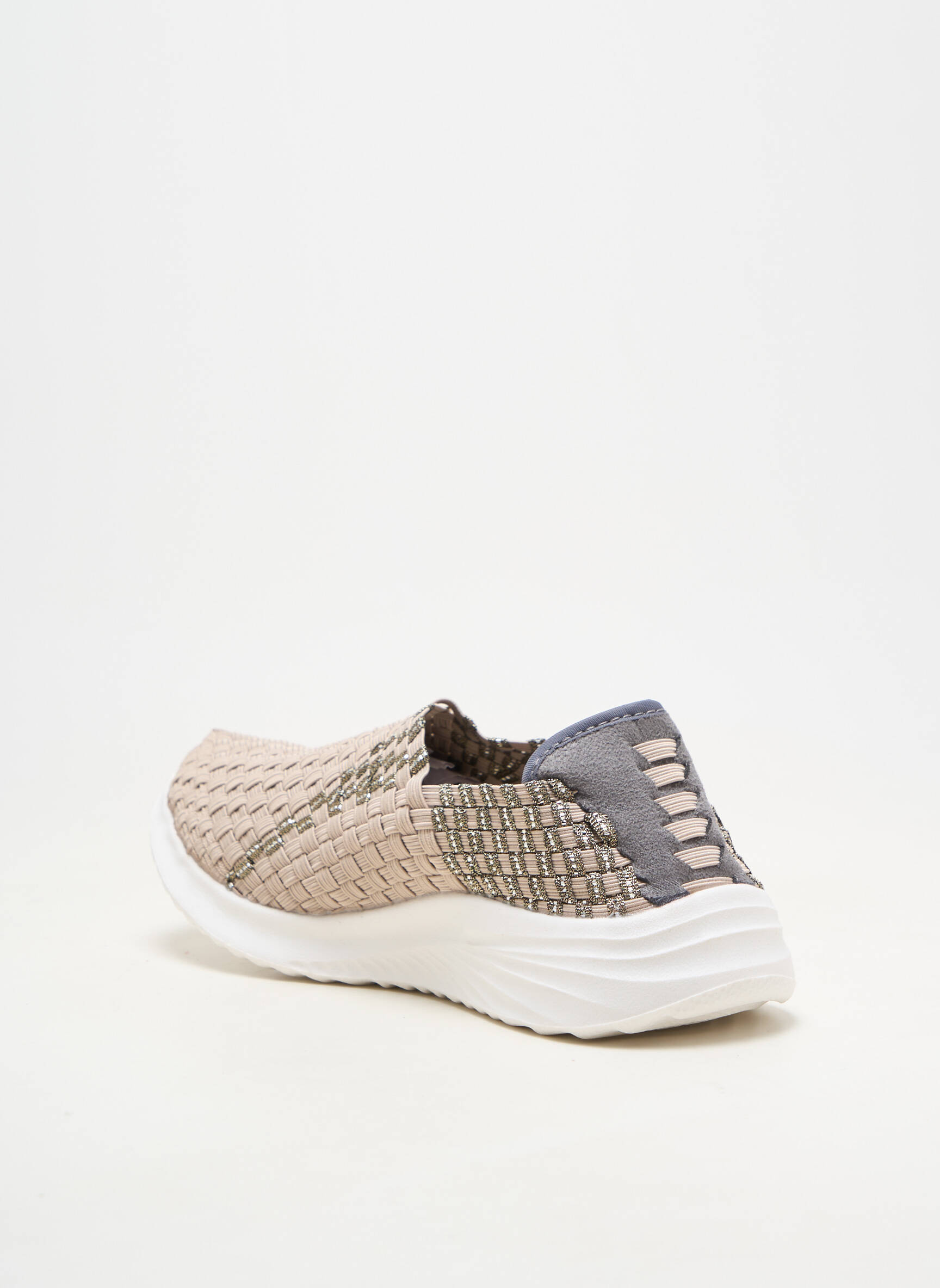 Adidași vârf rotund toc plat până la 3 cm bej ROCK SPRING femeie