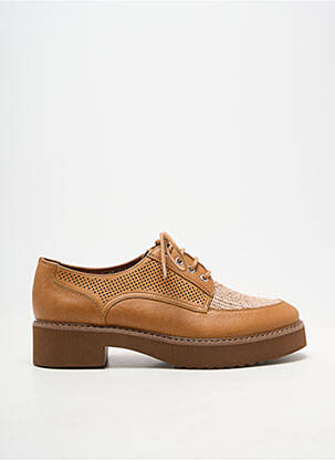 Derby-uri material neted toc de 4 la 6 cm maro EMILIE KARSTON femeie