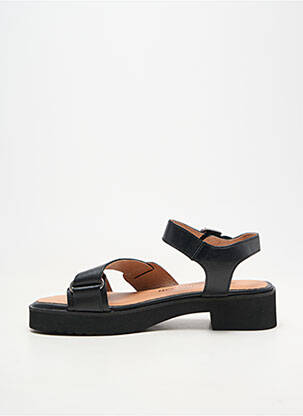 Sandale/pantofi decupați material neted toc de 4 la 6 cm negru EMILIE KARSTON femeie