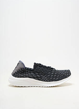 Adidași închidere elastică toc plat până la 3 cm negru ROCK SPRING femeie