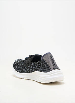 Adidași închidere elastică toc plat până la 3 cm negru ROCK SPRING femeie