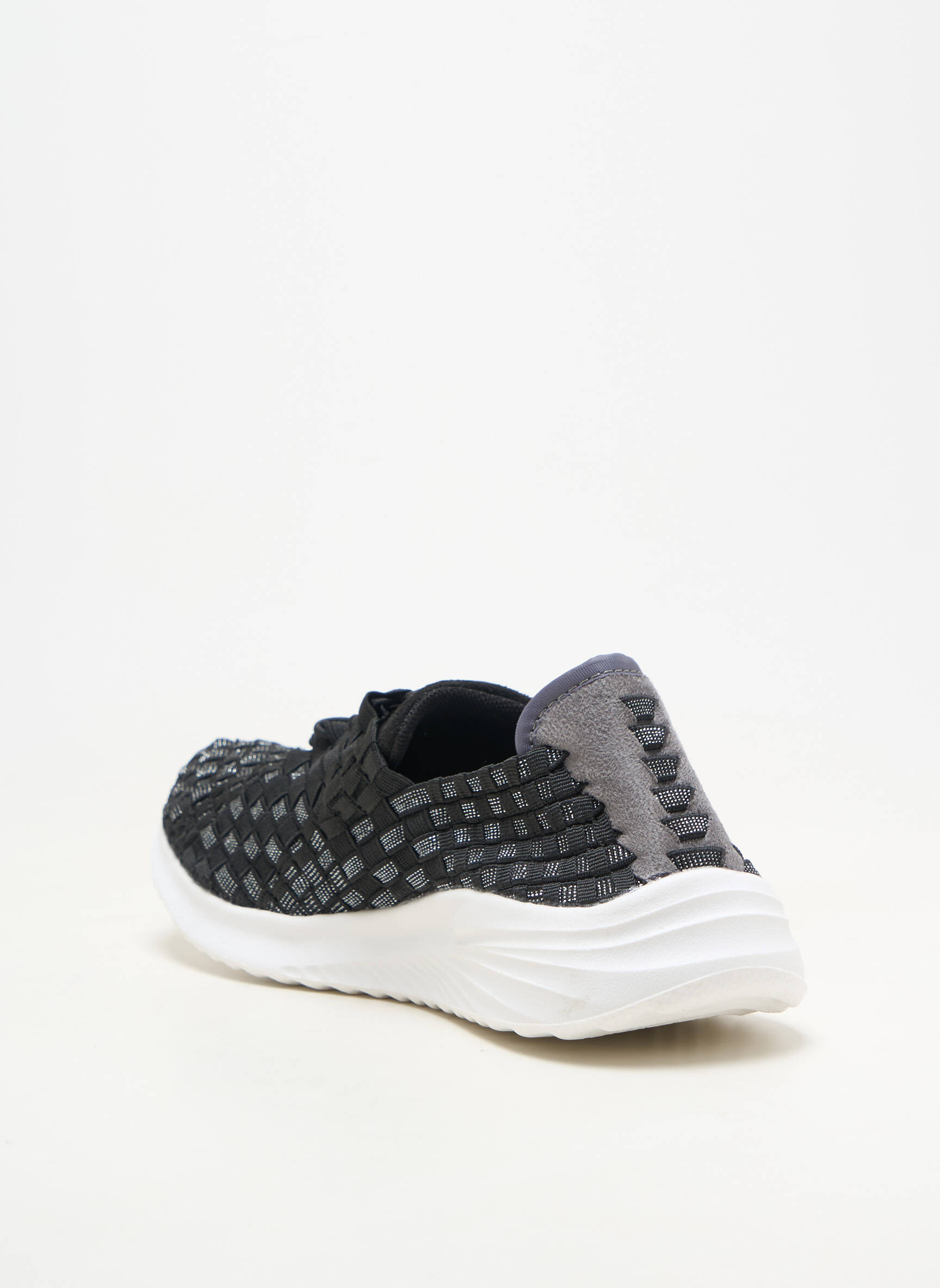 Adidași închidere elastică toc plat până la 3 cm negru ROCK SPRING femeie