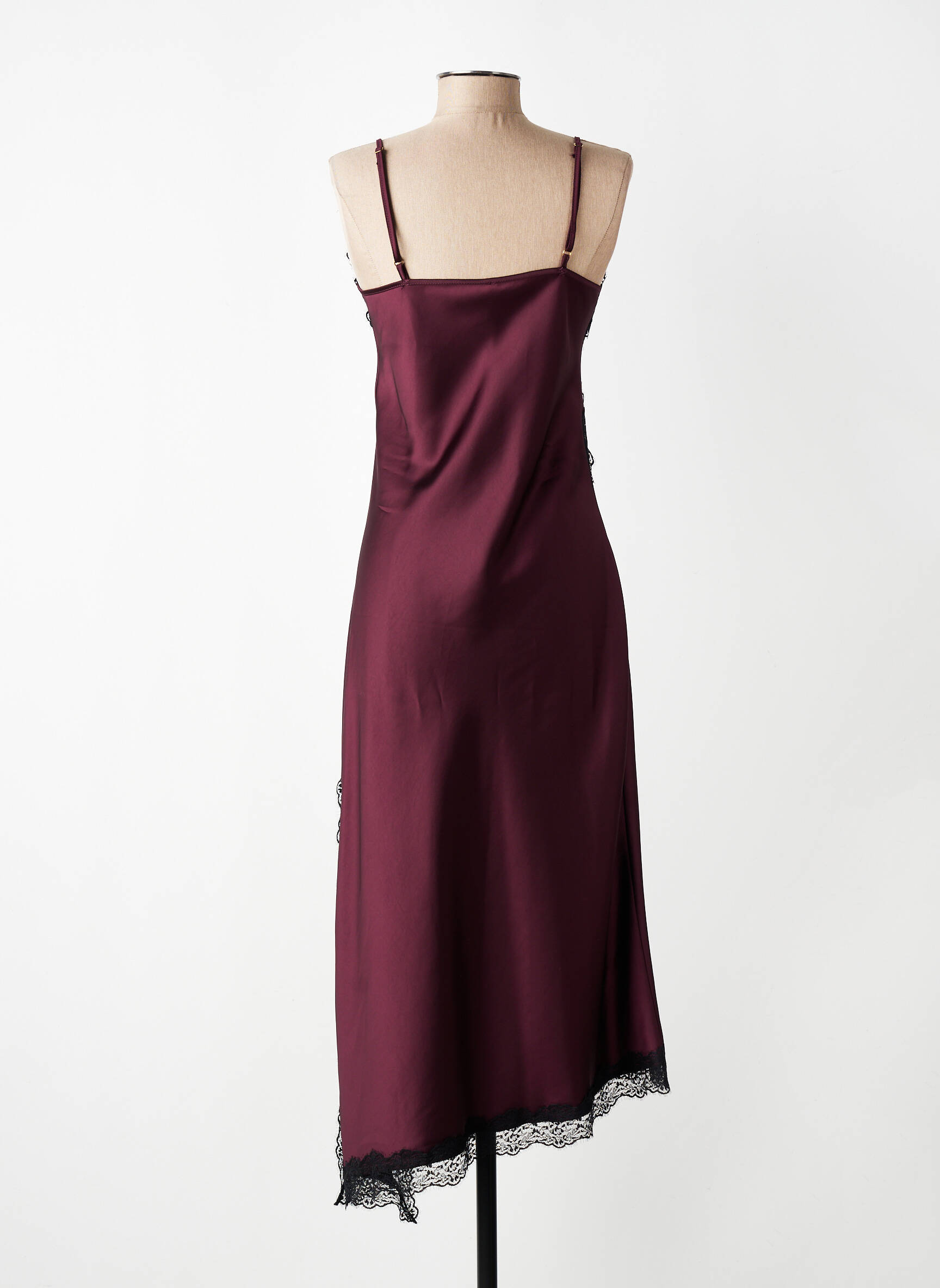 Rochie lungă bretele subțiri bretele subțiri violet IMPERIAL femeie