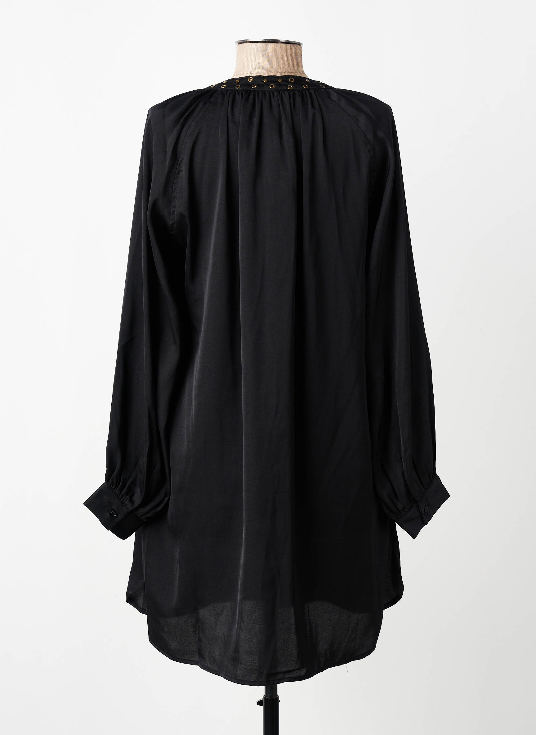 Rochie scurtă mâneci lungi mâneci lungi negru SEE U SOON femeie