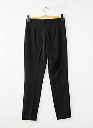 Pantalon 7/8 talie cu cleme mărime normală negru HIPPOCAMPE femeie