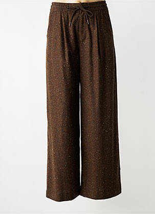 Pantalon larg buzunare mărime normală maro SEE U SOON femeie