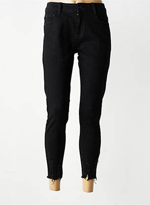 Blugi skinny talie înaltă talie înaltă negru IDODO femeie