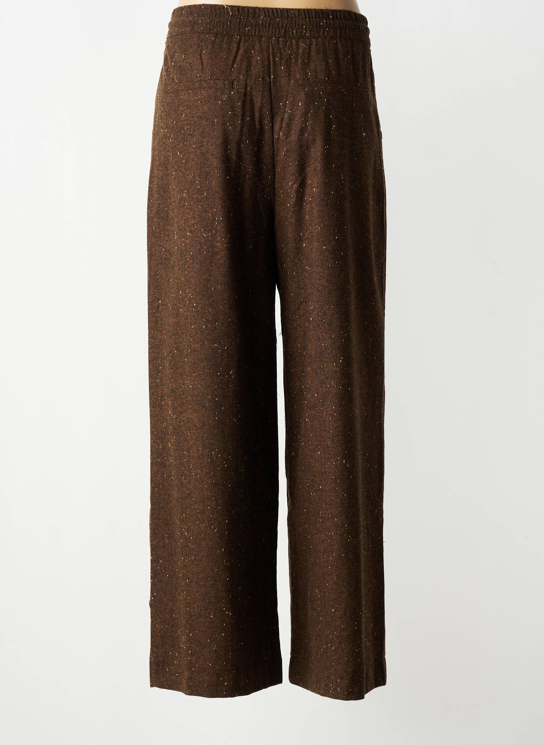 Pantalon larg buzunare mărime normală maro SEE U SOON femeie