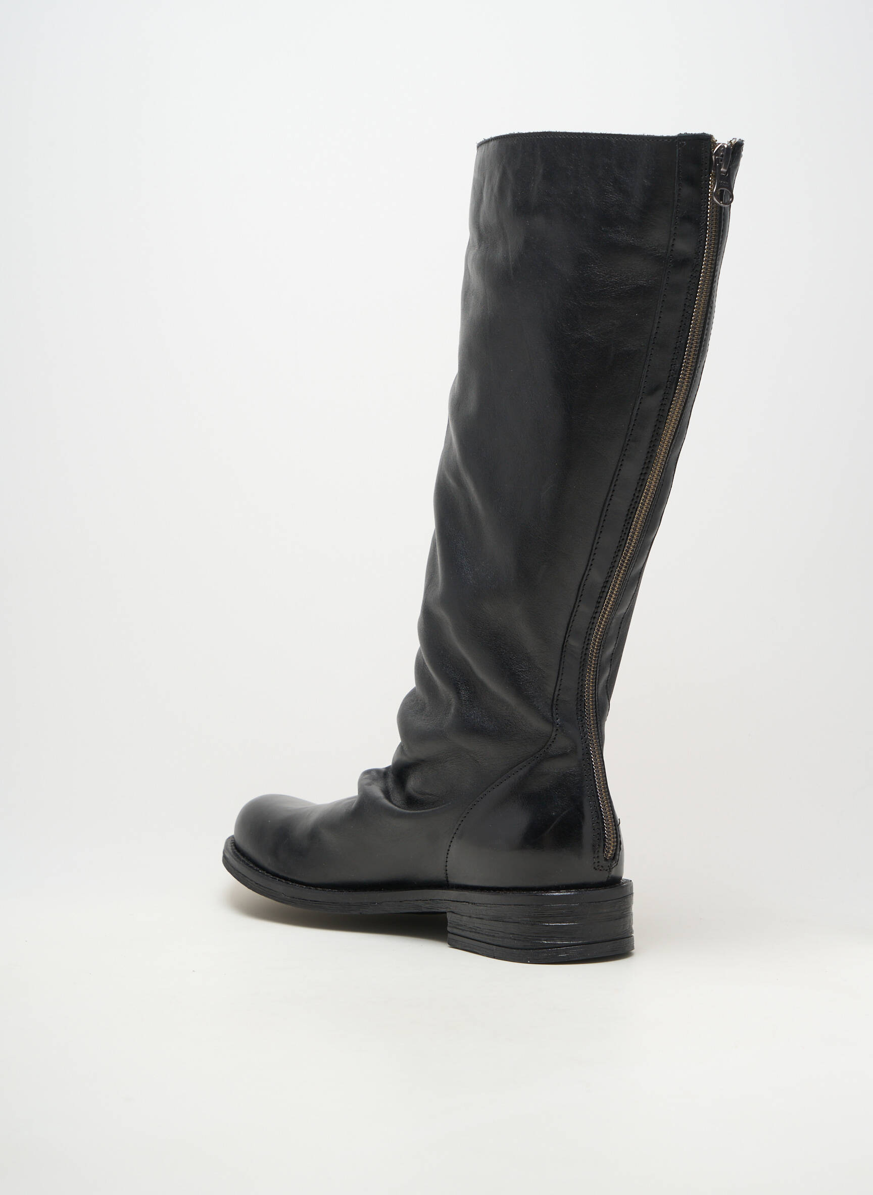 Cizme material neted toc plat până la 3 cm negru FELMINI femeie