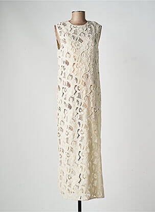 Rochie lungă fără mâneci fără mâneci bej SCOTCH & SODA femeie