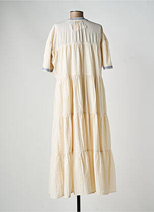 Rochie lungă mâneci scurte mâneci scurte bej SCOTCH & SODA femeie