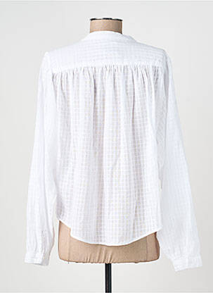 Cămașă țesătură crep mâneci lungi alb SACRÉCOEUR femeie