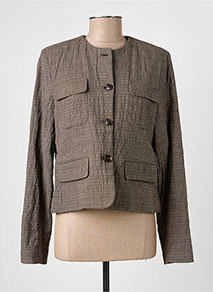 Jachete elegante buzunare maro MKT STUDIO femeie