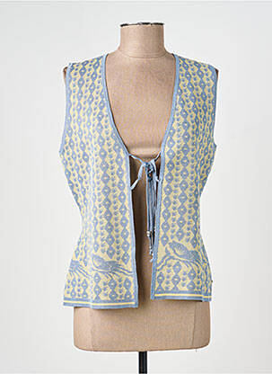 Vestă fără mâneci plasă fină albastru SCOTCH & SODA femeie