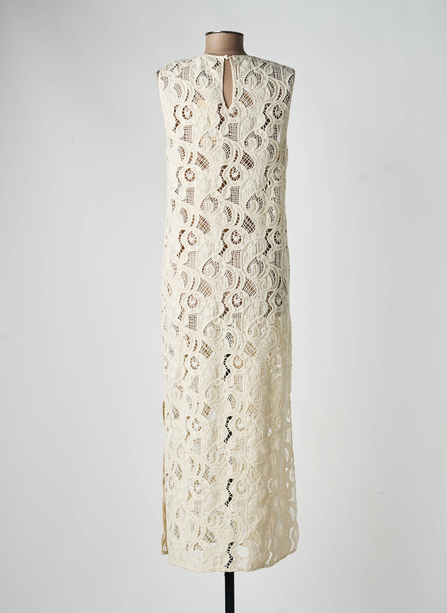 Rochie lungă fără mâneci fără mâneci bej SCOTCH & SODA femeie