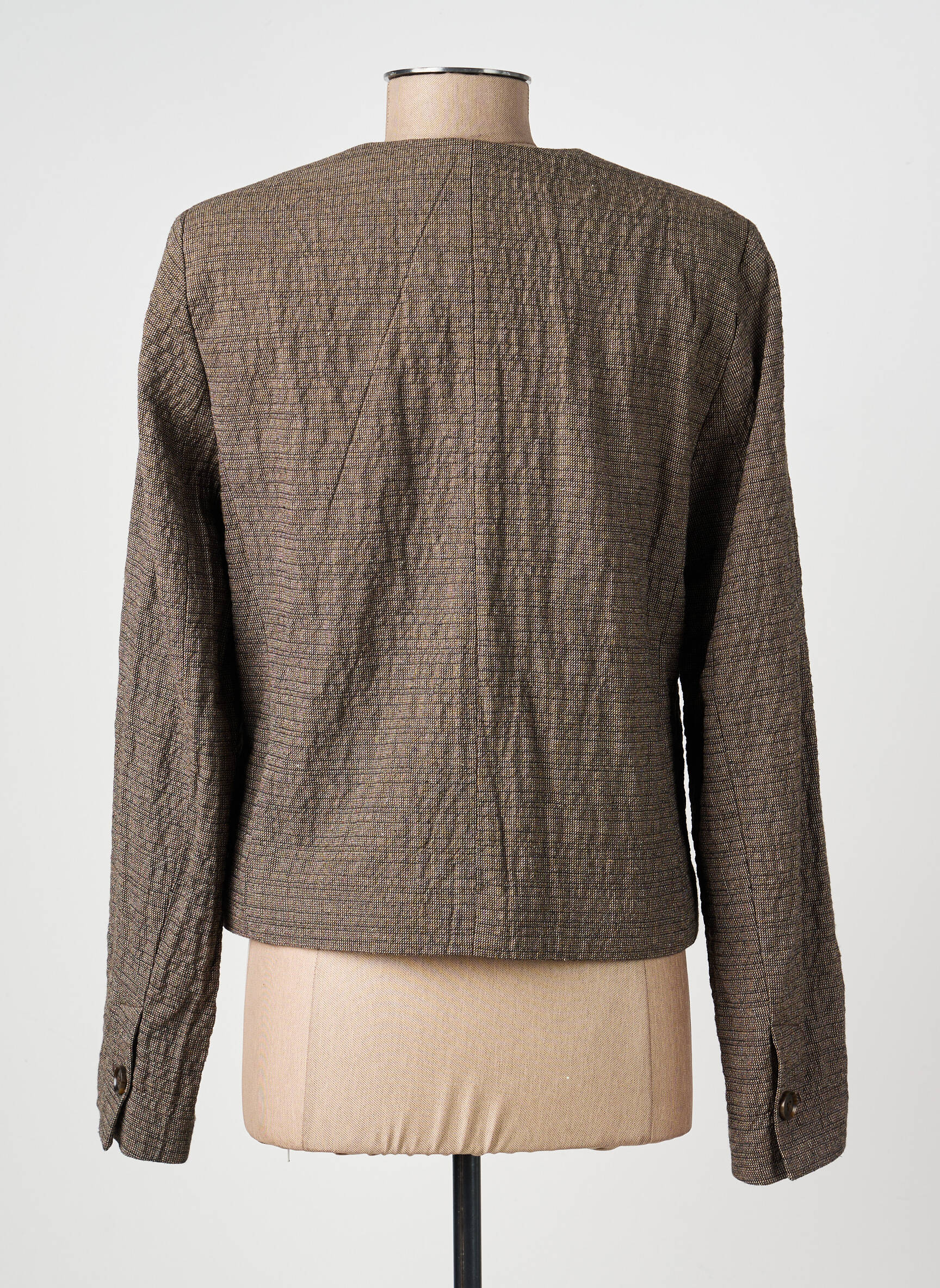 Jachete elegante buzunare maro MKT STUDIO femeie