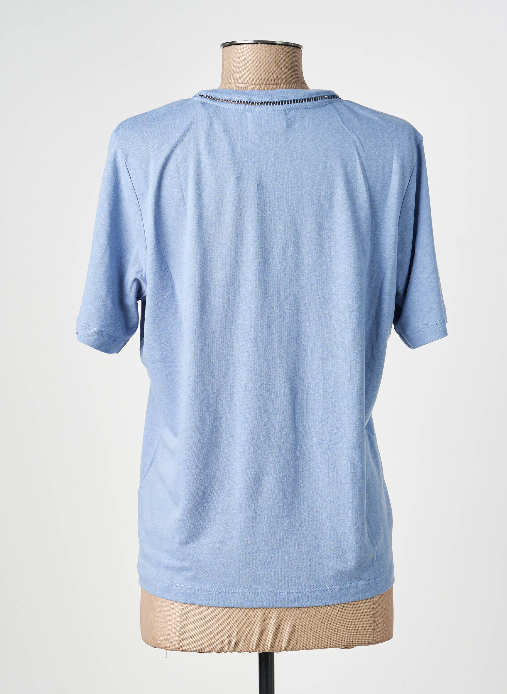 Tricou croială dreaptă mâneci scurte albastru SCOTCH & SODA femeie
