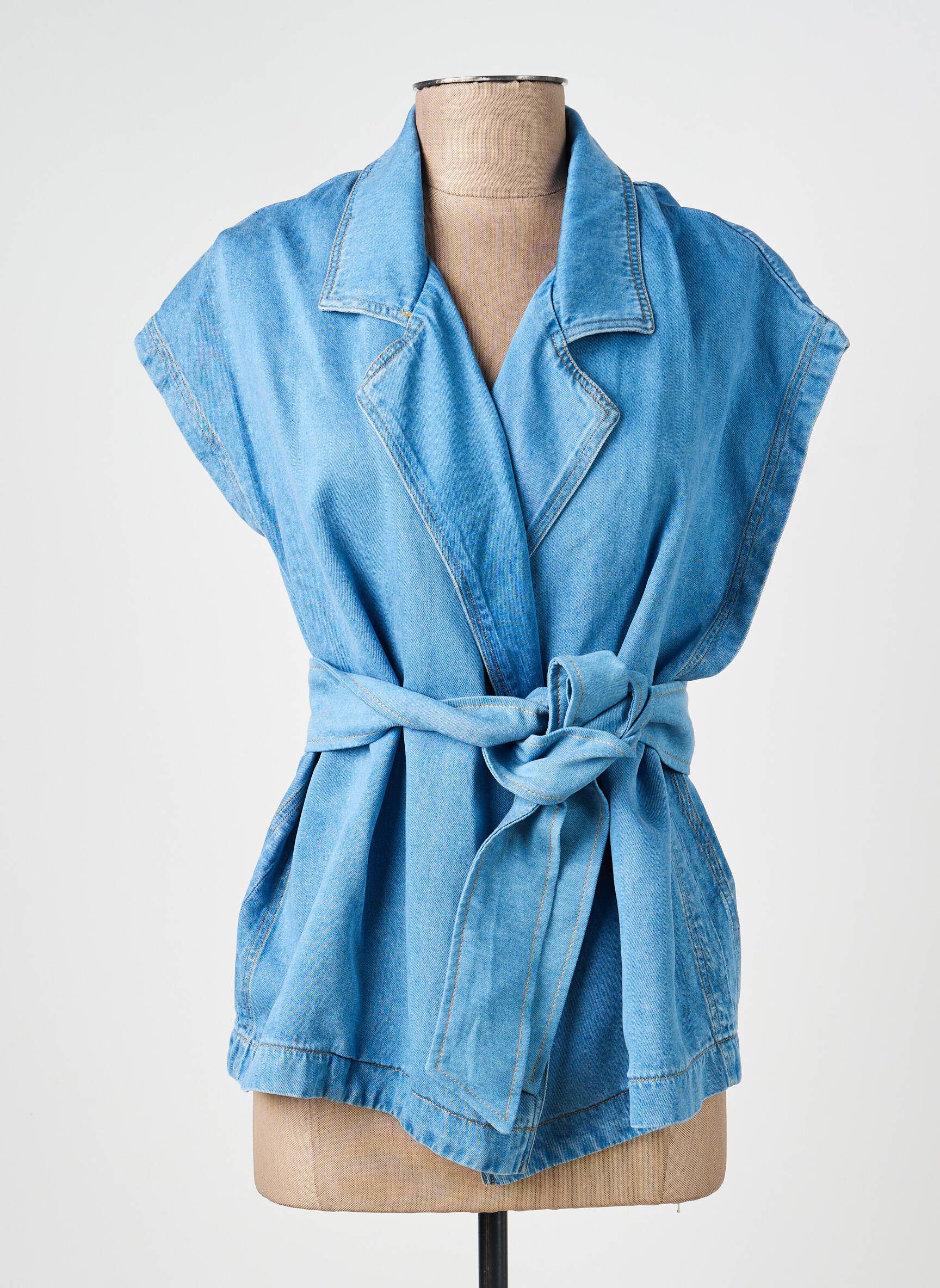 Jachete casual guler tip costum albastru SACRÉCOEUR femeie