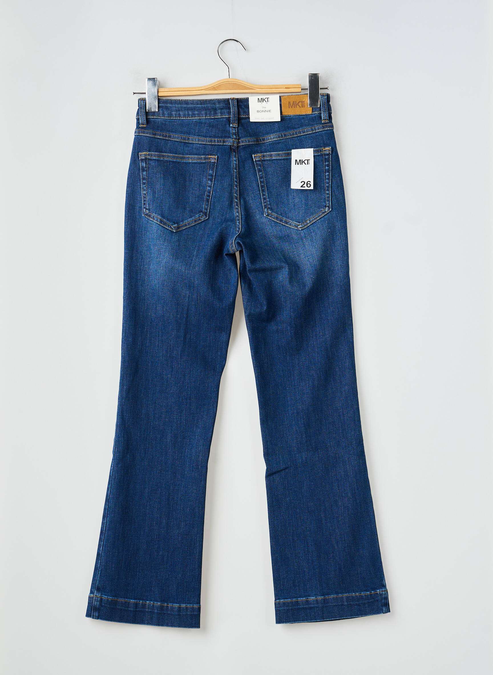 Blugi bootcut mărime normală mărime normală albastru MKT STUDIO femeie