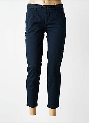 Pantalon 7/8 talie cu cleme mărime normală albastru FREEMAN T.PORTER femeie