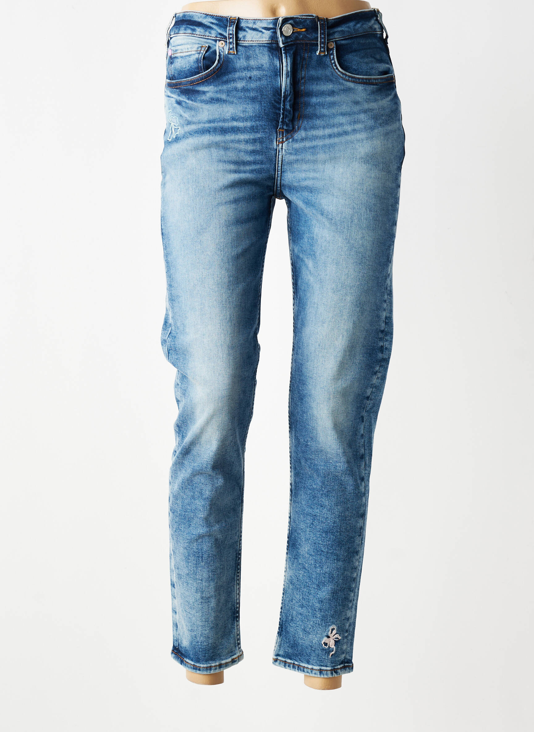 Blugi cu croială slim elasticitate mărime normală albastru SCOTCH & SODA femeie