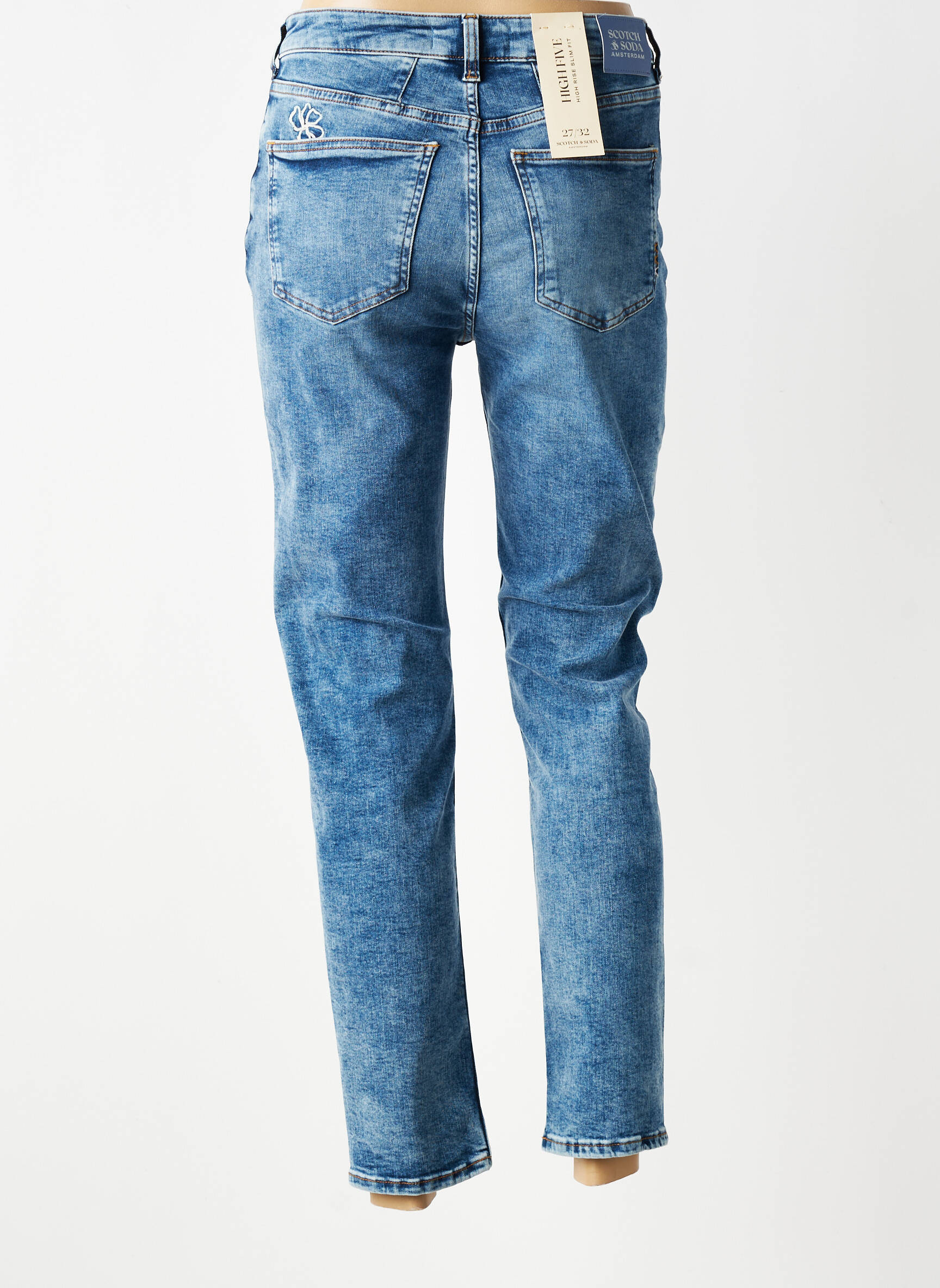 Blugi cu croială slim elasticitate mărime normală albastru SCOTCH & SODA femeie
