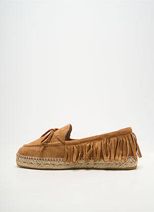Espadrile vârf rotund toc plat până la 3 cm maro GAIMO femeie