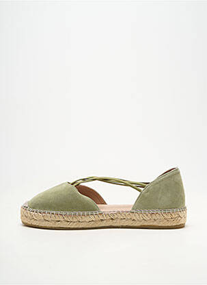 Espadrile vârf rotund toc plat până la 3 cm verde GAIMO femeie