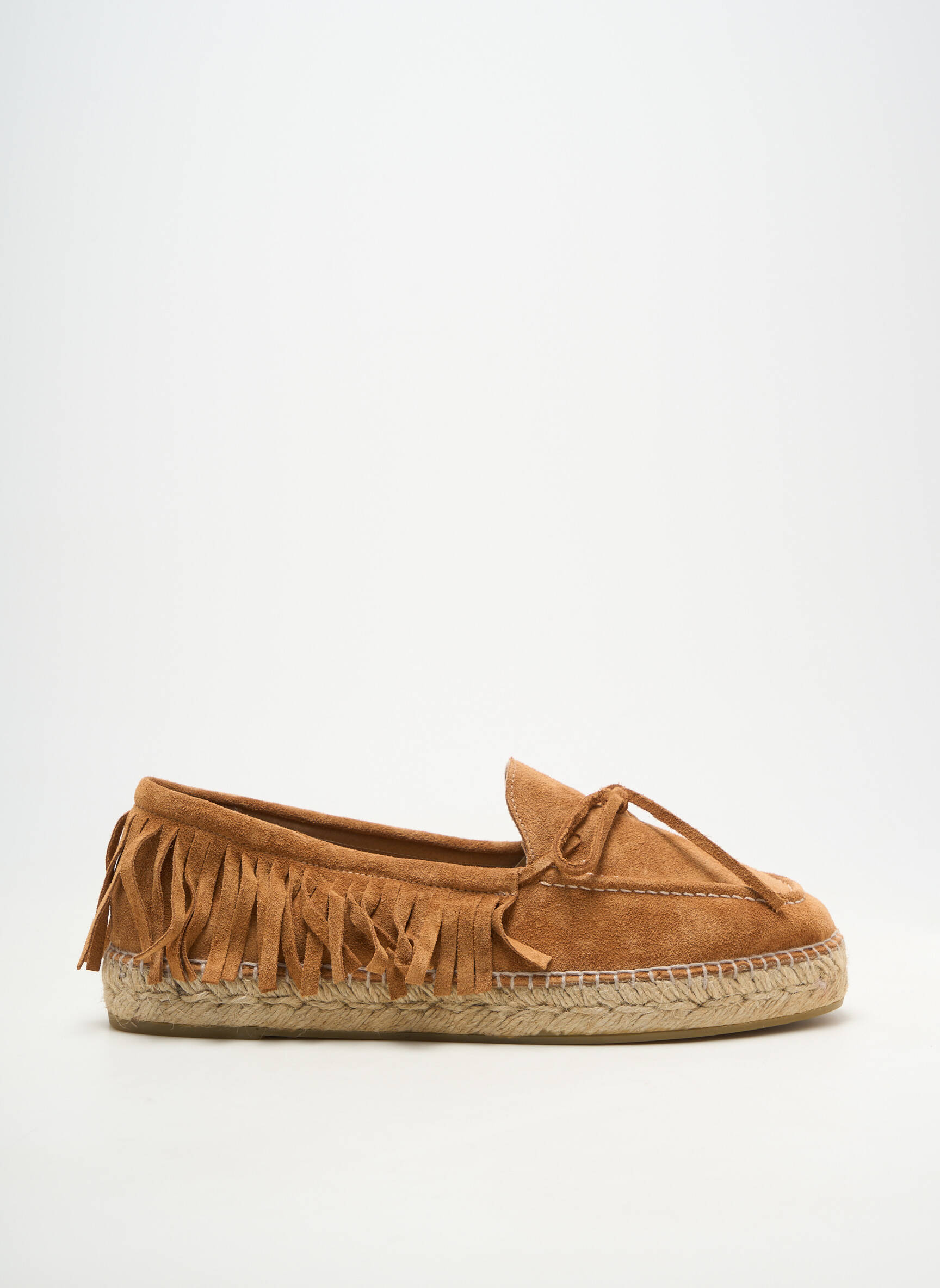 Espadrile vârf rotund toc plat până la 3 cm maro GAIMO femeie