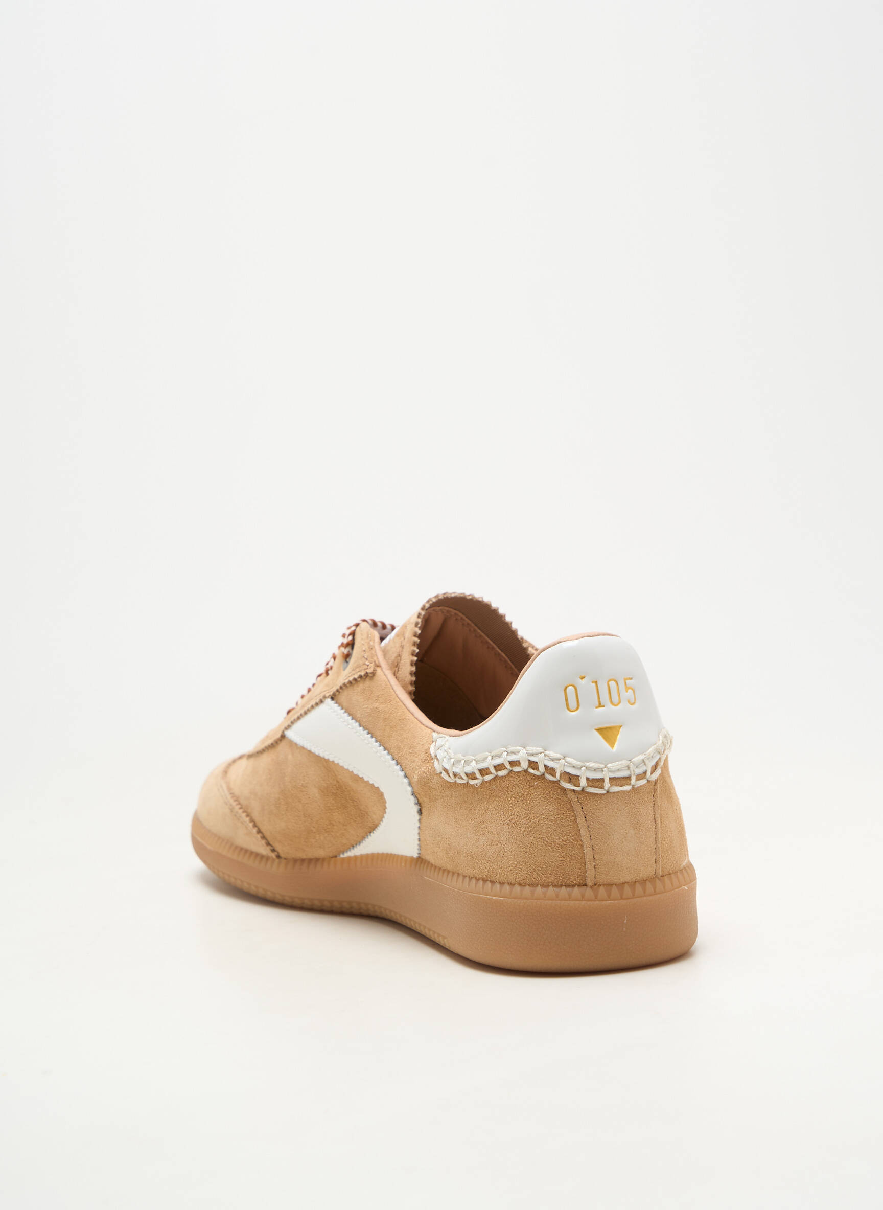 Adidași vârf rotund toc plat până la 3 cm bej 0-105 femeie