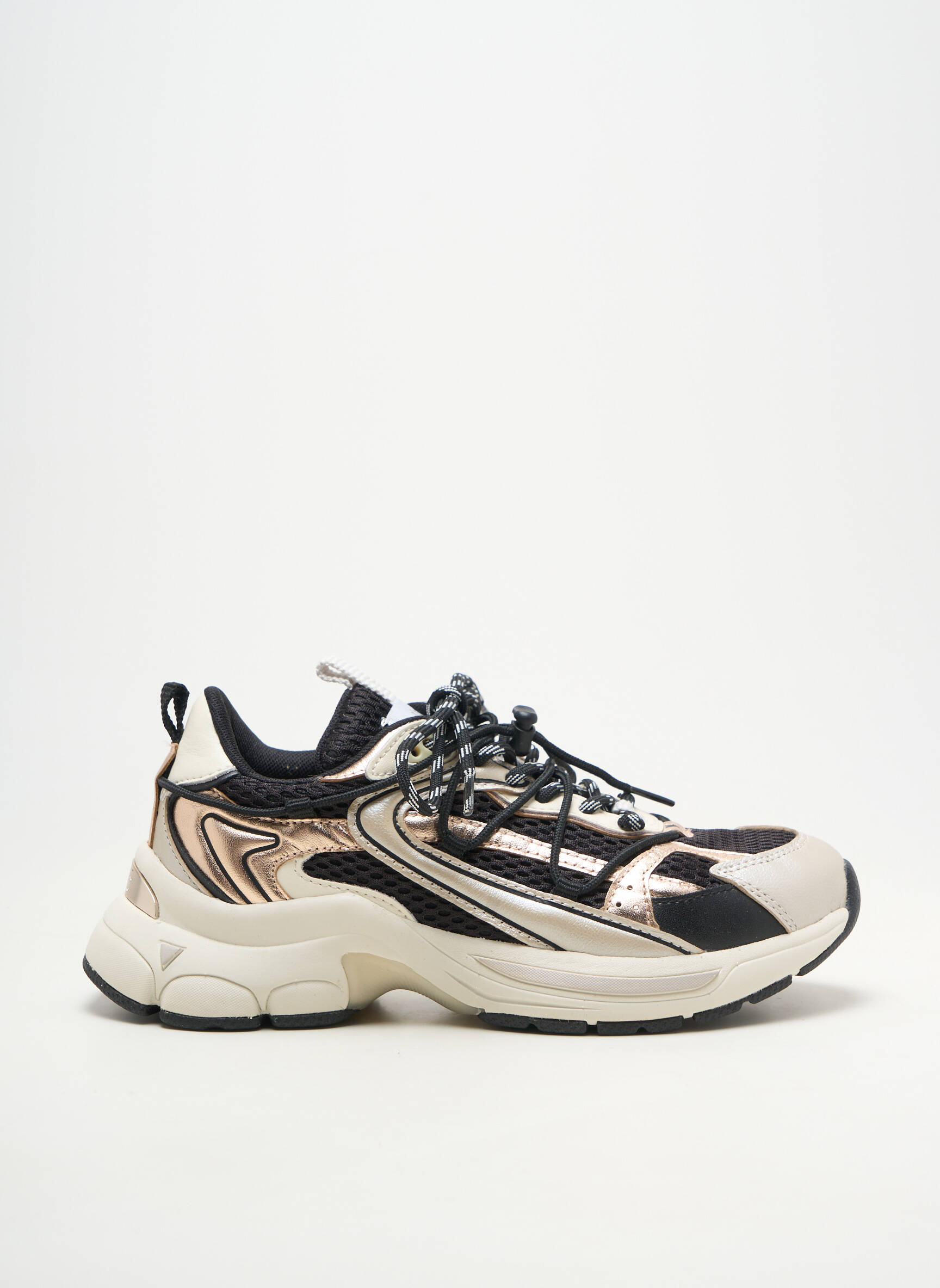 Adidași vârf rotund toc plat până la 3 cm negru 0-105 femeie