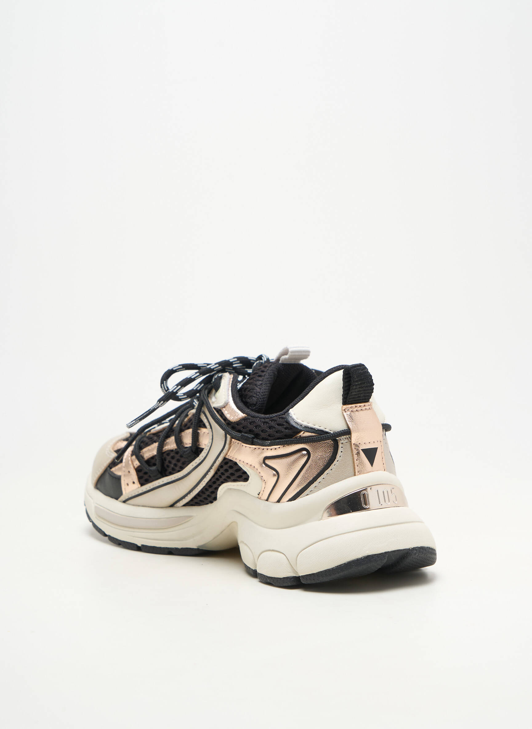 Adidași vârf rotund toc plat până la 3 cm negru 0-105 femeie