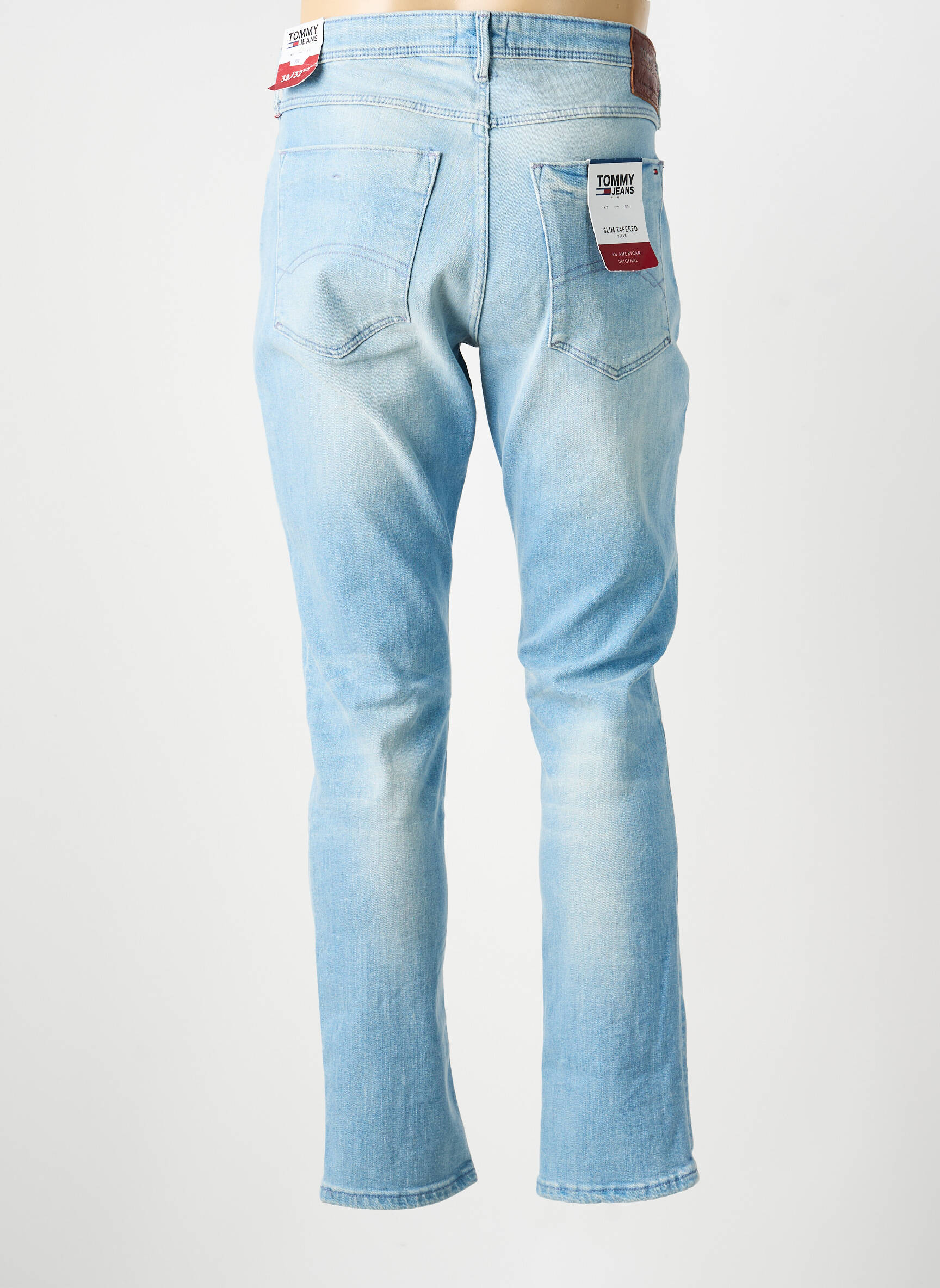 Blugi cu croială slim elasticitate mărime normală albastru TOMMY HILFIGER bărbat