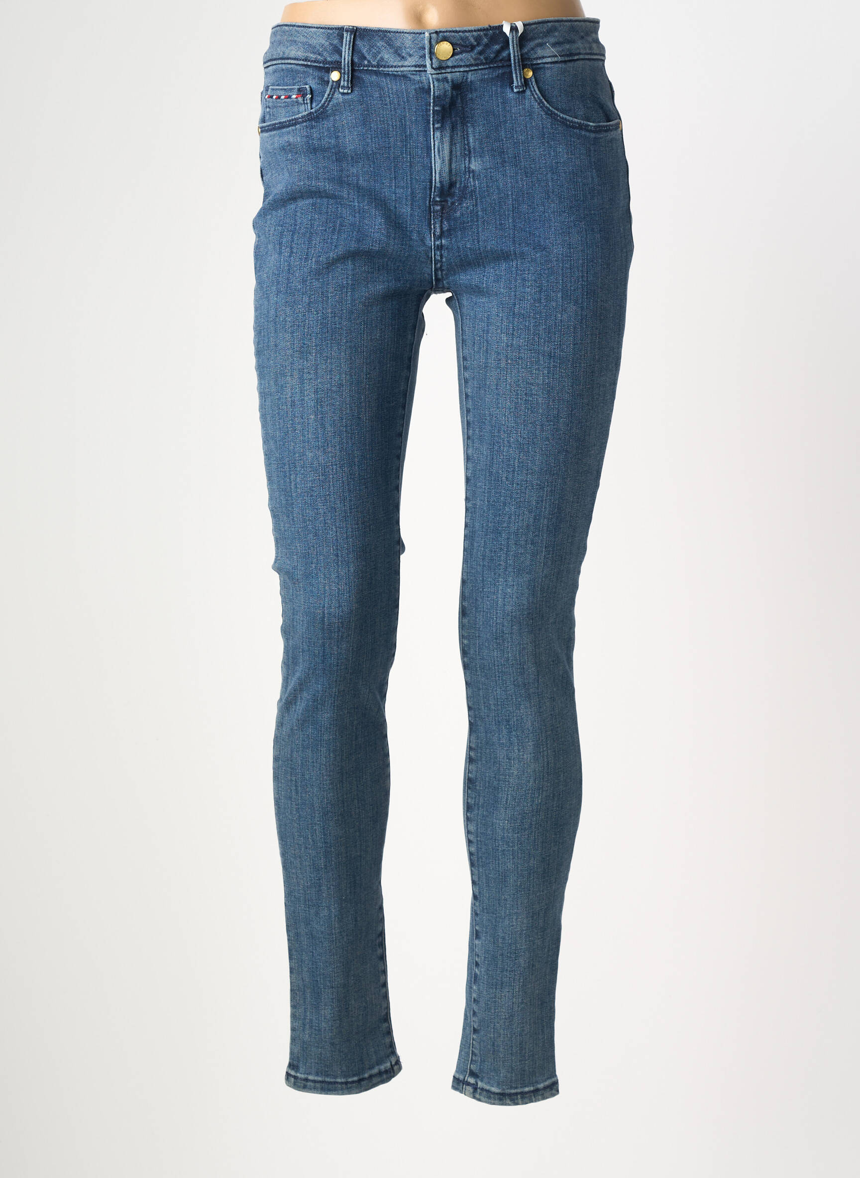 Blugi skinny talie înaltă talie înaltă albastru TOMMY HILFIGER femeie