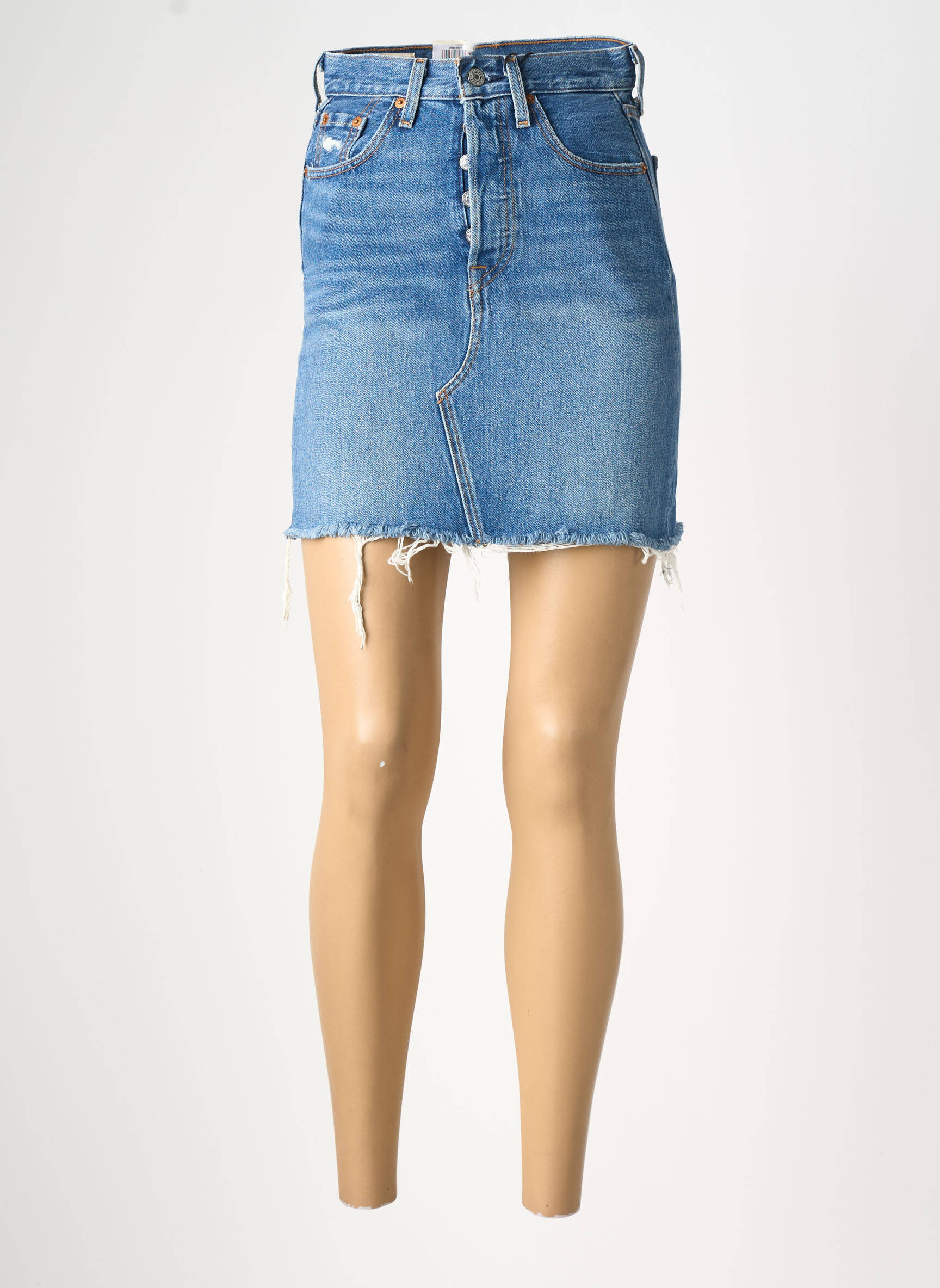Fustă scurtă buzunare albastru LEVI'S femeie