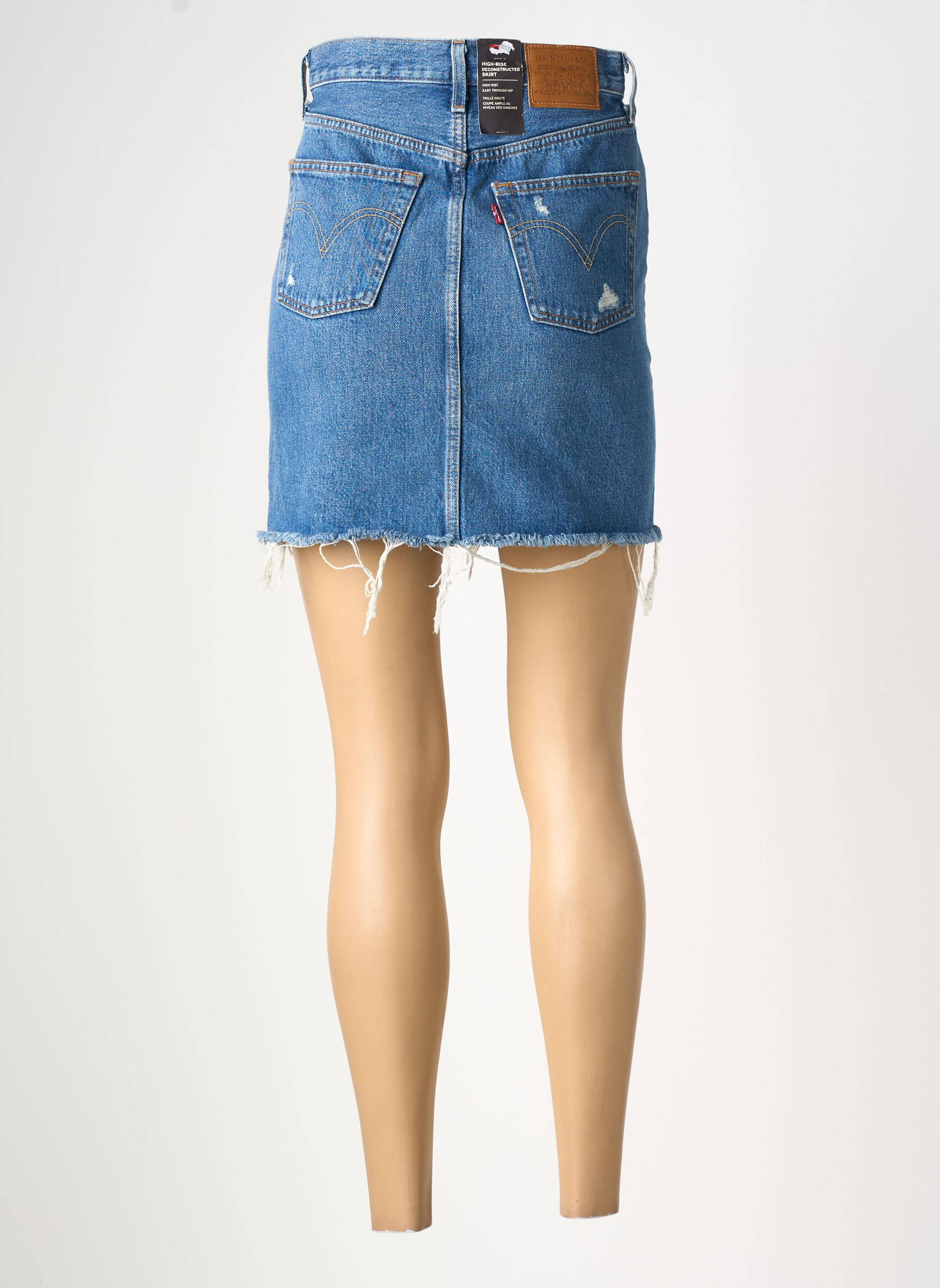 Fustă scurtă buzunare albastru LEVI'S femeie