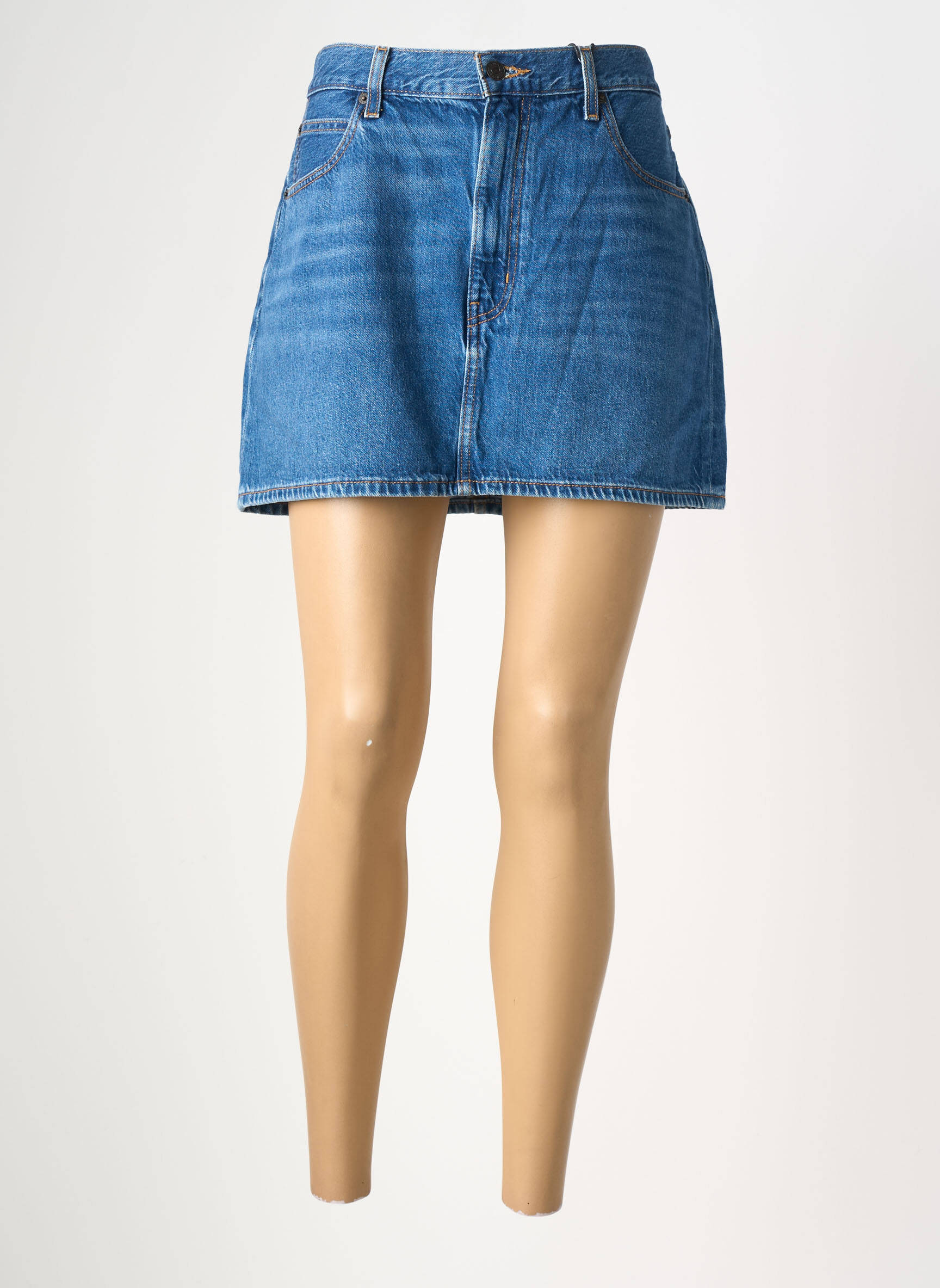 Fustă scurtă buzunare albastru LEVI'S femeie