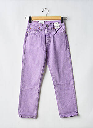 Blugi cu croială dreaptă broderie cu nituri talie înaltă violet LEVI'S femeie