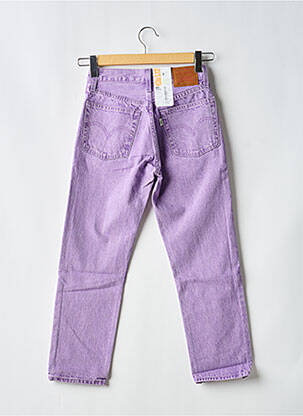 Blugi cu croială dreaptă broderie cu nituri talie înaltă violet LEVI'S femeie