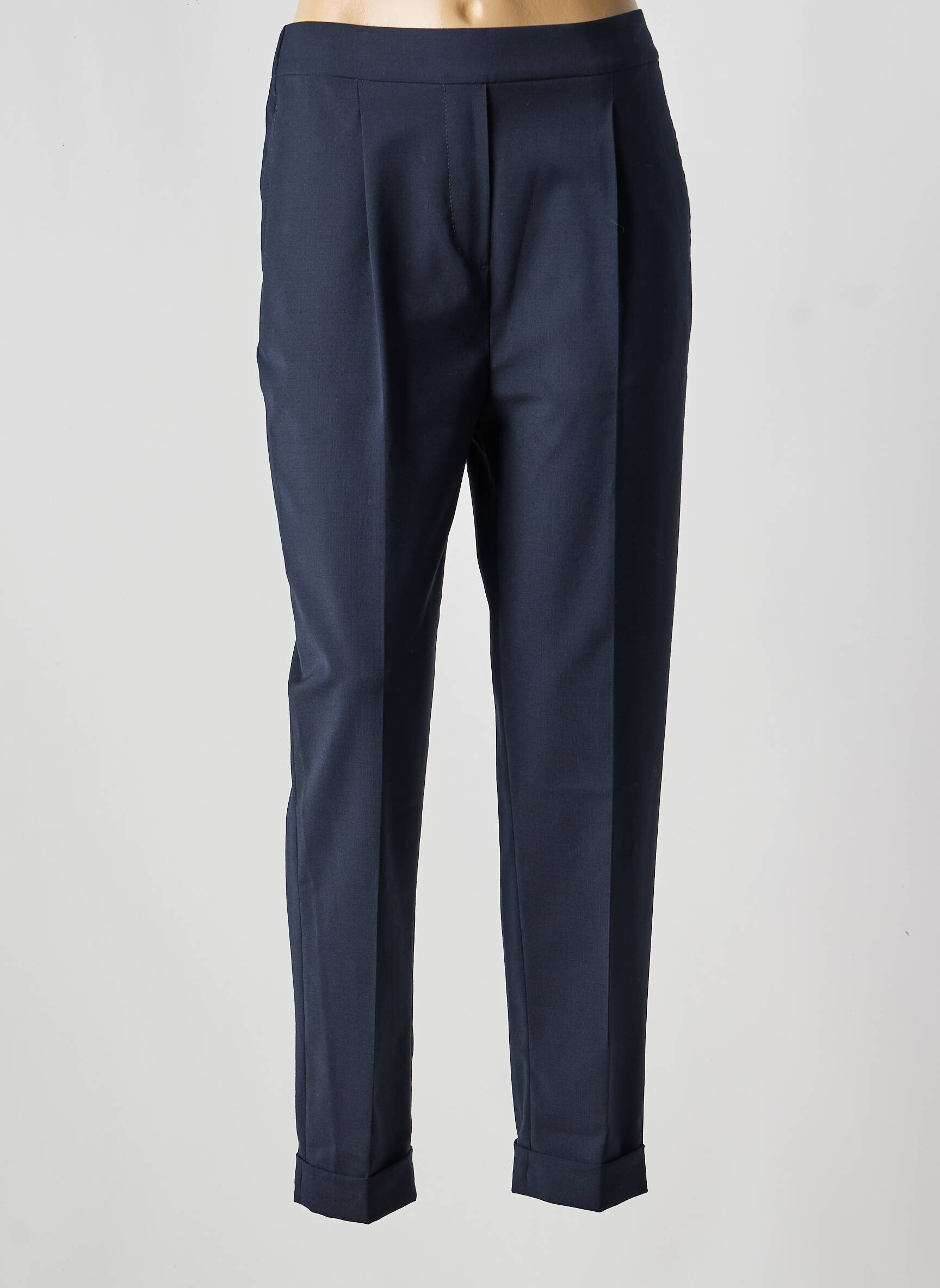 Pantalon slim talie elastică mărime normală albastru TOMMY HILFIGER femeie