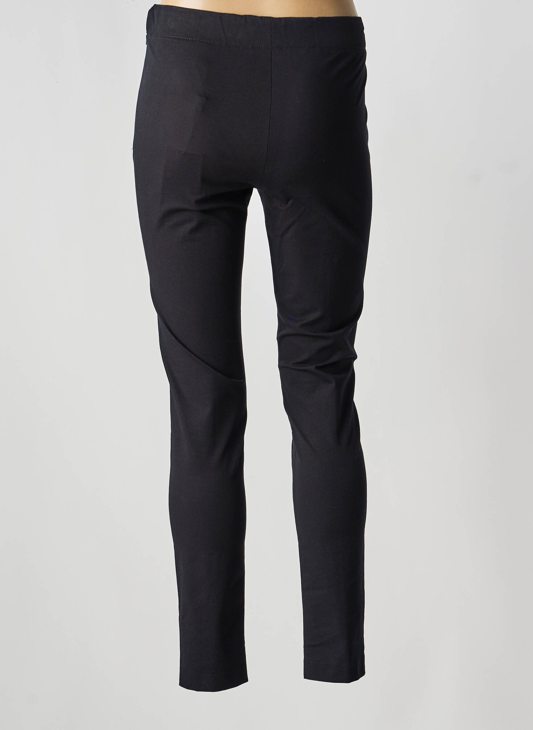 Pantalon slim elasticitate mărime normală negru LACOSTE femeie