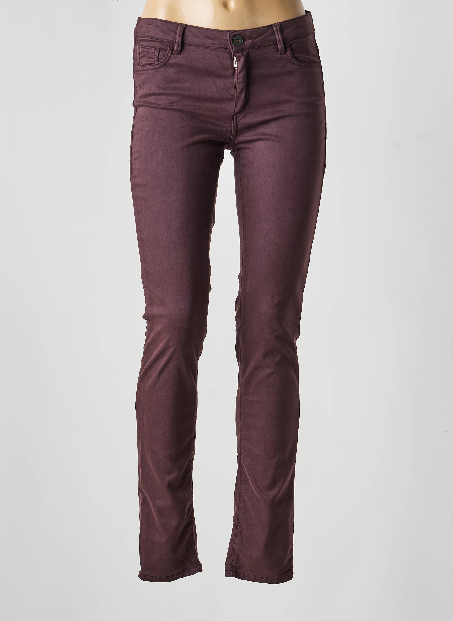 Pantalon slim mărime normală mărime normală violet TRUSSARDI JEANS femeie